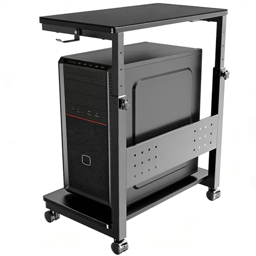 Amazon | WORLDLIFT 昇降式 パソコンワゴン L字デスク 50.5～80.5cm 7